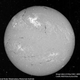 Imagen del Sol tomada en mayo de 1967. Las manchas claras corresponden a las regiones de las que provino la eyección. Foto: NSO